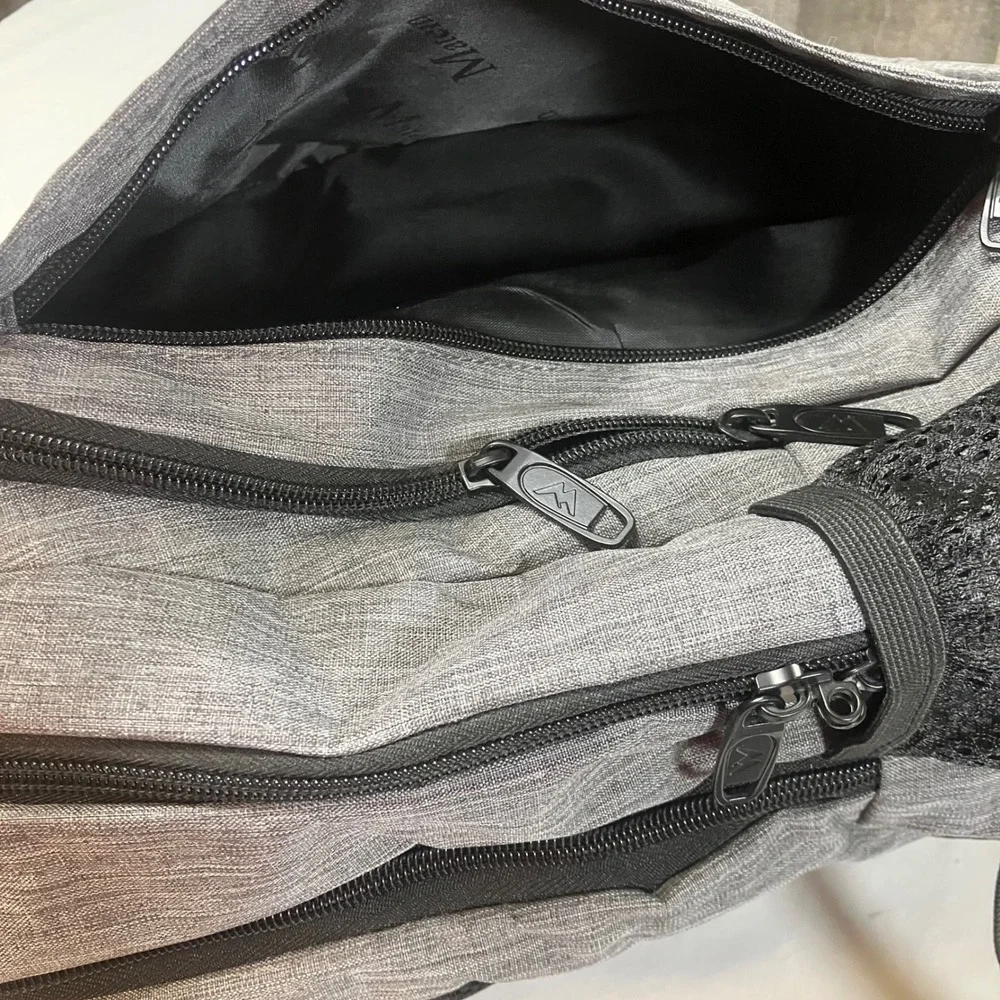 Matein Travel‎ Laptop Backpack Heather Grey USB Charging Port Business Commuter
